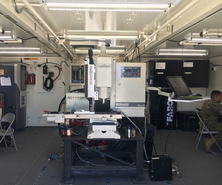 Marines ExMan portable additive manufacturing shelter