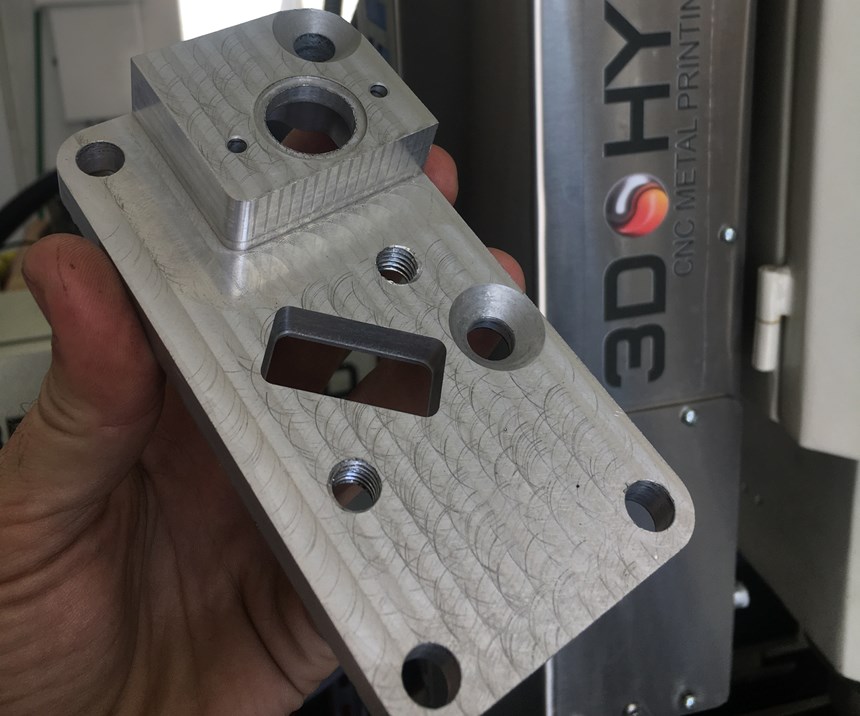 hybrid additive manufactured part made by Marine Corps