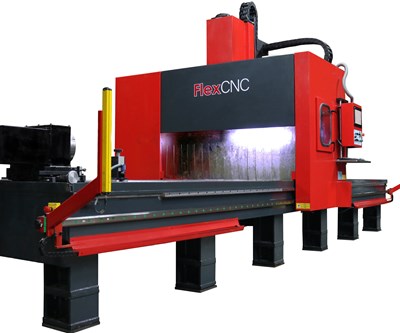 VMC's 20-ft. Long T-Slot Bed Enables Simultaneous Machining, Unloading
