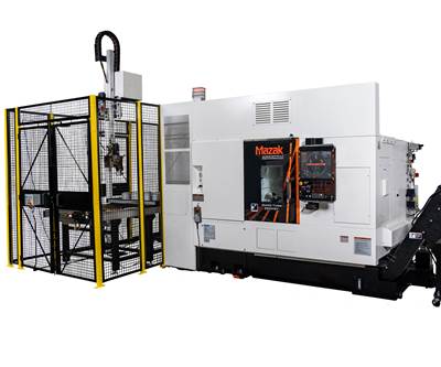 Mazak Offers Quick Turn 200/250 Turning Centers with Gantry Robot