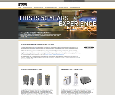 Parker Hannifin Launches Minisite for Industrial Clean Air Equipment