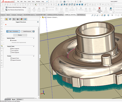 CAMWorks 2019 Enables AM Programming in Addition to Machining