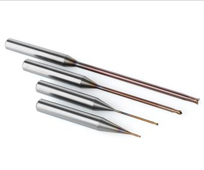 Micromachining End Mill Handles Materials as Hard as 65 Rc