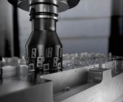 Sandvik Coromant's M5Q90 Milling Cutter Speeds "Cubing" of Cast Parts