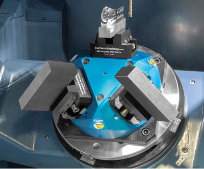 Kurt's Pyramid Workholding Platform Ideal for Nesting Five-Axis Vises