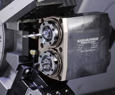 Exsys Tool's Double Collet Chucks Automatically Compensate for Misalignment