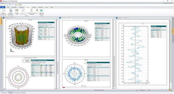 Screenshot of Metrology 4.0 software. 