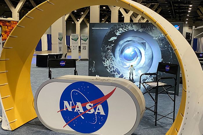The NASA booth at IMTS