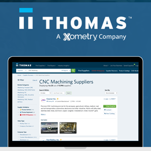 与Thomasnet工业营销服务联系更多B2B买家