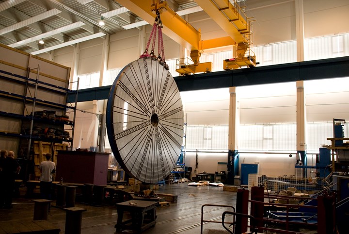 A large machine tool rotary table