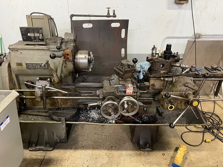 When Ken Mullet started Northern Indiana Axle in 1989, his only experience with machining had come from training with the shop’s 70-something year-old former owner. Mullet’s first batch of axles, produced on this Gisholt manual lathe, were rejected by the customer. But his skills improved quickly. 