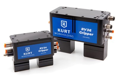 Kurt Workholding Adds New Compact Robotic-Arm Gripper 