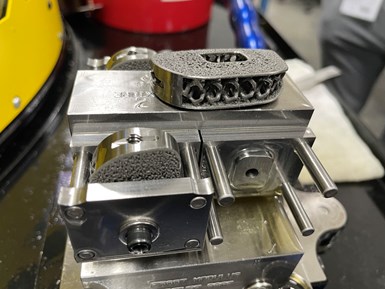 setup for machining 3D printed parts