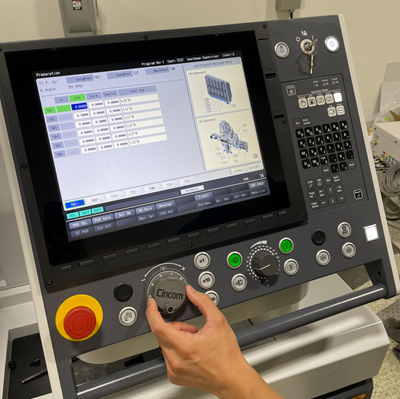 Citizen control knows the exact kinematics of the Swiss-type turning center.