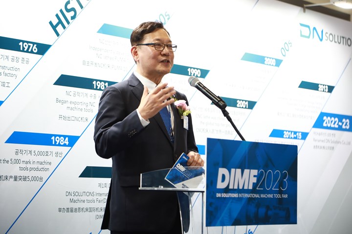 DN Solutions President WJ Kim