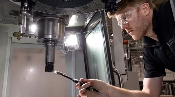 MSC Metalworking Specialist performs MillMax tap test.