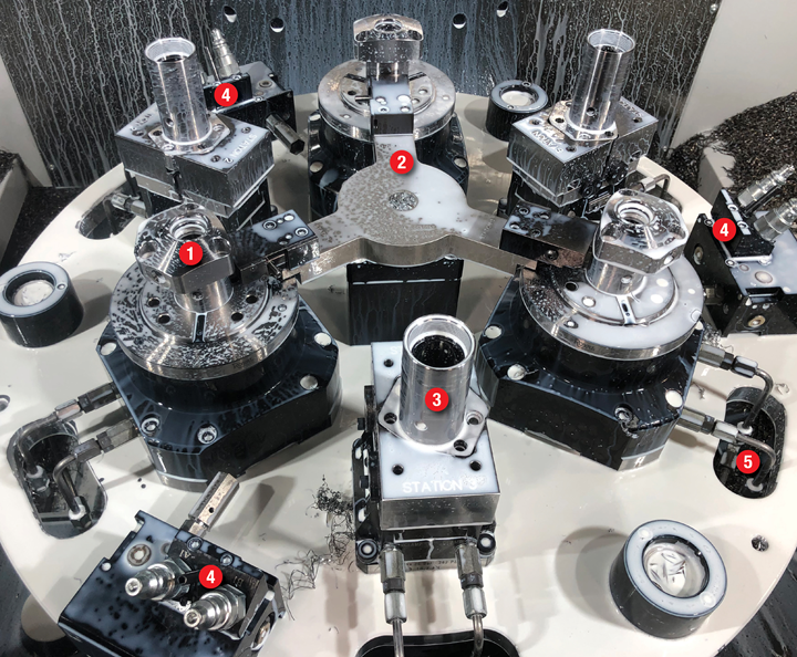 Vektek is known for hydraulic component engineering — specifically its high-pressure hydraulic holding products with automated clamping. Since these hydraulic clamps are required to be leak free with precision fits and excellent surface finishes, Vektek needs to use repeatable and flexible workholding in its own production to machine and change parts quickly.