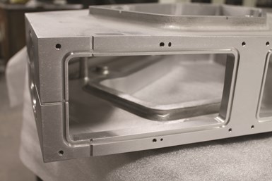 Close-up of a semiconductor part from Evans Industries