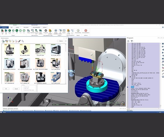 Screen shot of NCSIMUL Solutions simulation software
