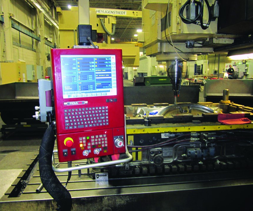 An early retrofit of a Fidia CNC control on one of Century Tool and Gage’s machines.