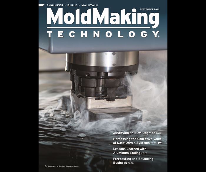 MoldMaking Technology magazine cover from September 2016