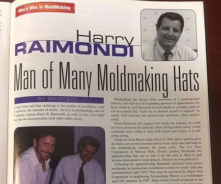Harry Raimondi in MoldMaking Technology Magazine, June 1999