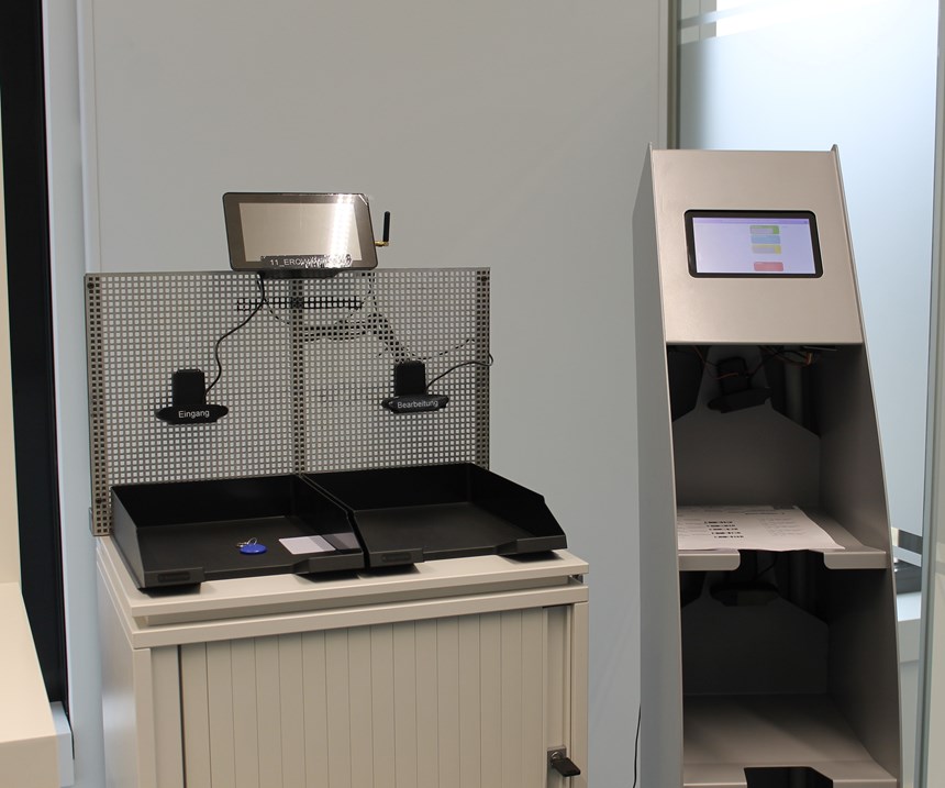 A scanner developed at WBA that scans all order data