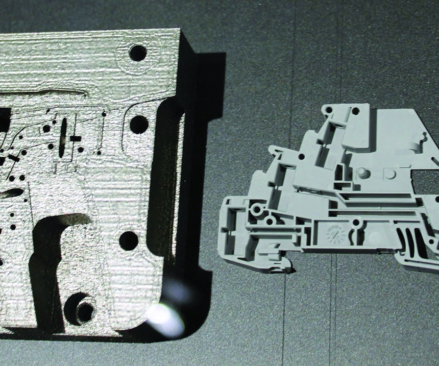 Additively manufactured injection mold