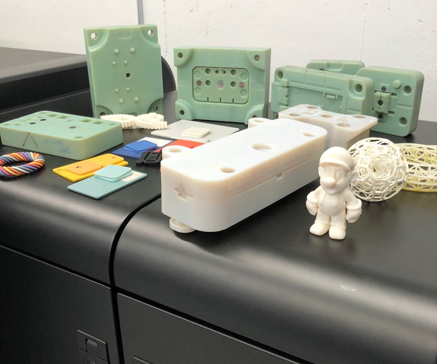 Plastic parts and prototype molds created with additive manufacturing technology