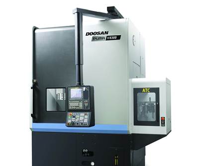 Heavy-Duty Vertical Turning Center Has Optional ATC for Increased Versatility