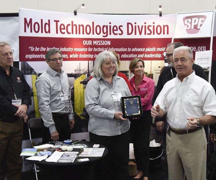 Chuck Klingler of Janler Corp. honored by SPE Mold Technologies Division