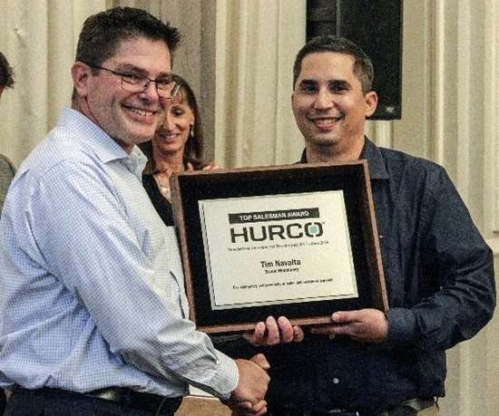 Top Hurco Sales Representative Award