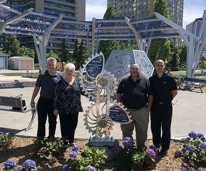 CAMM and Windsor Rotary at new Centennial Plaza