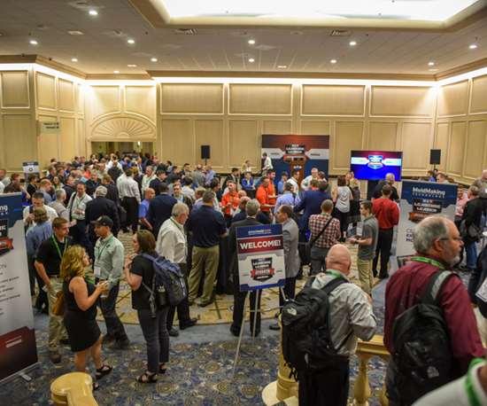 The crowd at Amerimold's Leadtime Leader Award reception 2019