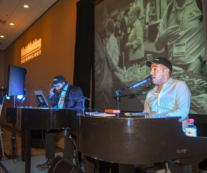 Dueling pianos at Networking Party, Amerimold 2019