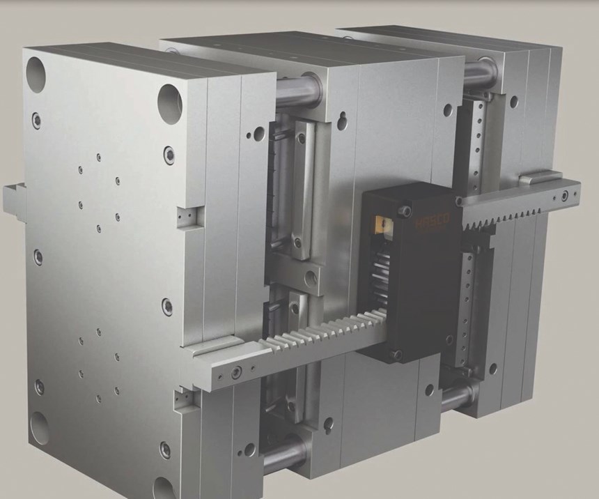 Hasco stack mold system with standardized components