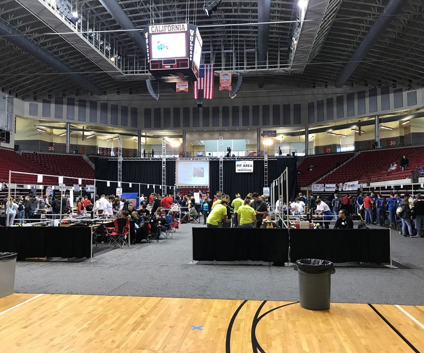 The Team PIT area at the NRL National Battle Bots Competition