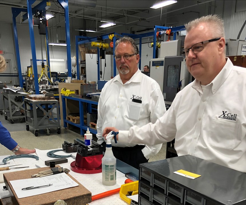 X-Cell Tool and Mold Owner Ron Novel and Operations Manager Brian Dippel
