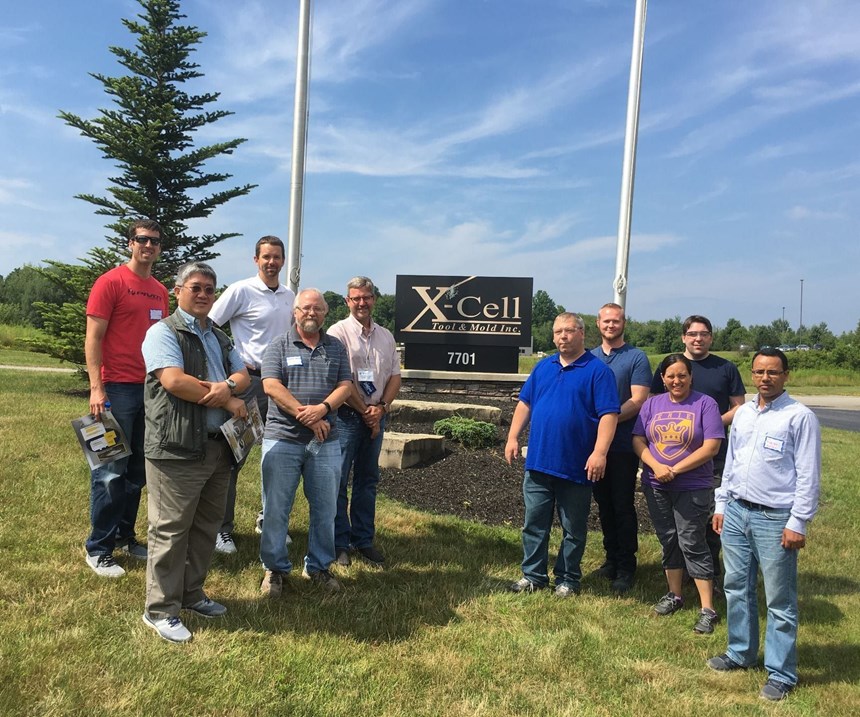 Teachers who toured X-Cell Tool and Mold's facility in 2018