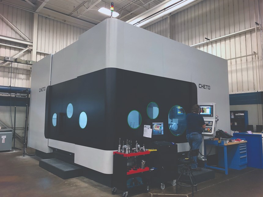 Cheto brand CNC that performs deep-hole drilling with milling
