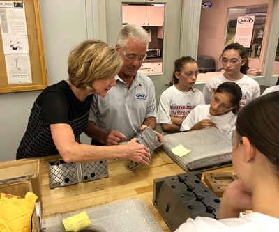 STEM Camp Girls Get an Early Education About Moldmaking