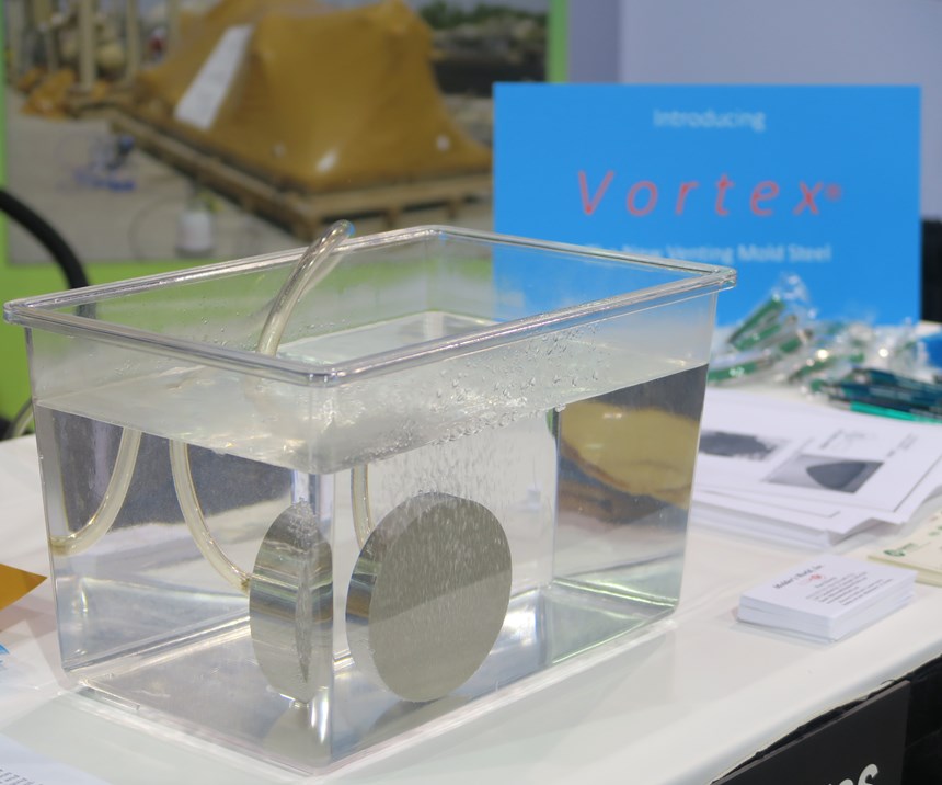 Molder's World new Vortex material for venting core pins