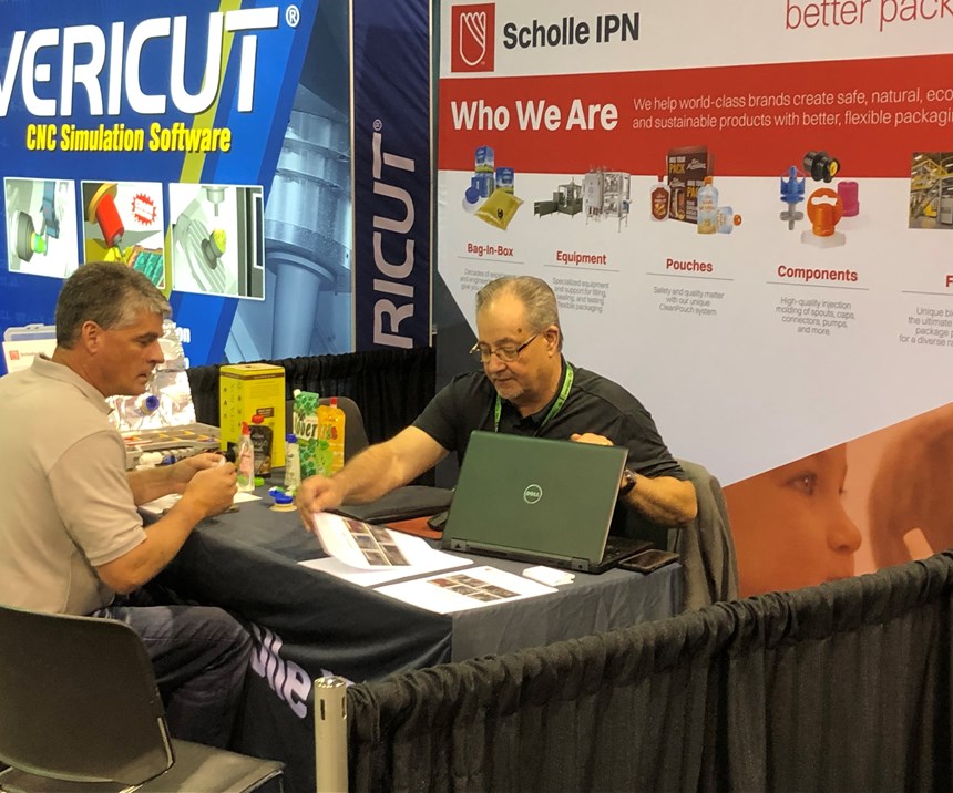 Scholle IPN interviewing mold shop candidates at Amerimold 2019