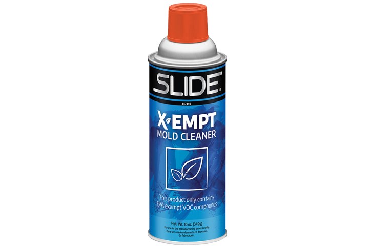 Slide Products' X-EMPT mold cleaner.