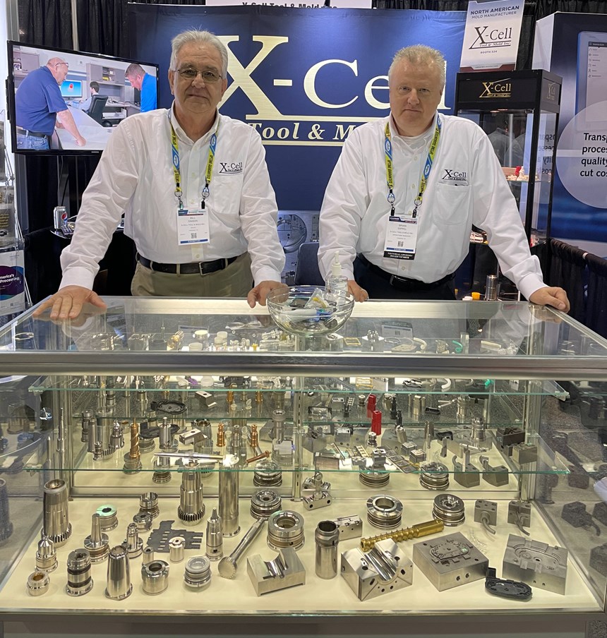 SyBridge Technologies (formerly X-Cell Tool & Mold) Amerimold 2021 booth.