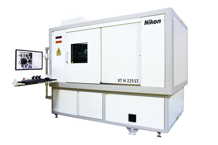 Nikon Metrology industrial microfocus X-ray CT inspection.