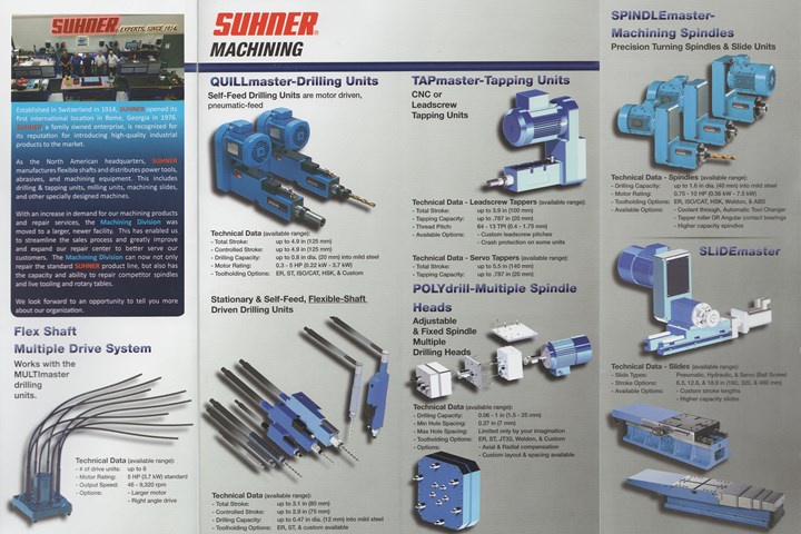 Inside the Machining Division brochure.