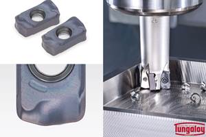 Inserts Improve High-Feed Milling Performance in Exotic Materials