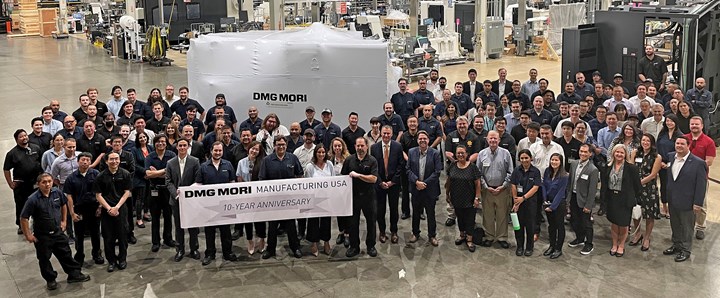 DMG MORI Manufacturing celebrates 10-year anniversary at Davis facility.
