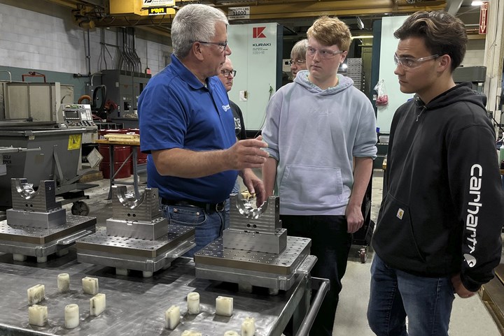 Student tours at Dynamic Tool Corp.